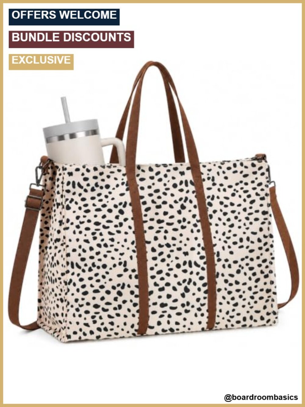Womens Laptop Tote Bag 15.6 Inch Padded Compartment Canvas Work Bag Crossbody